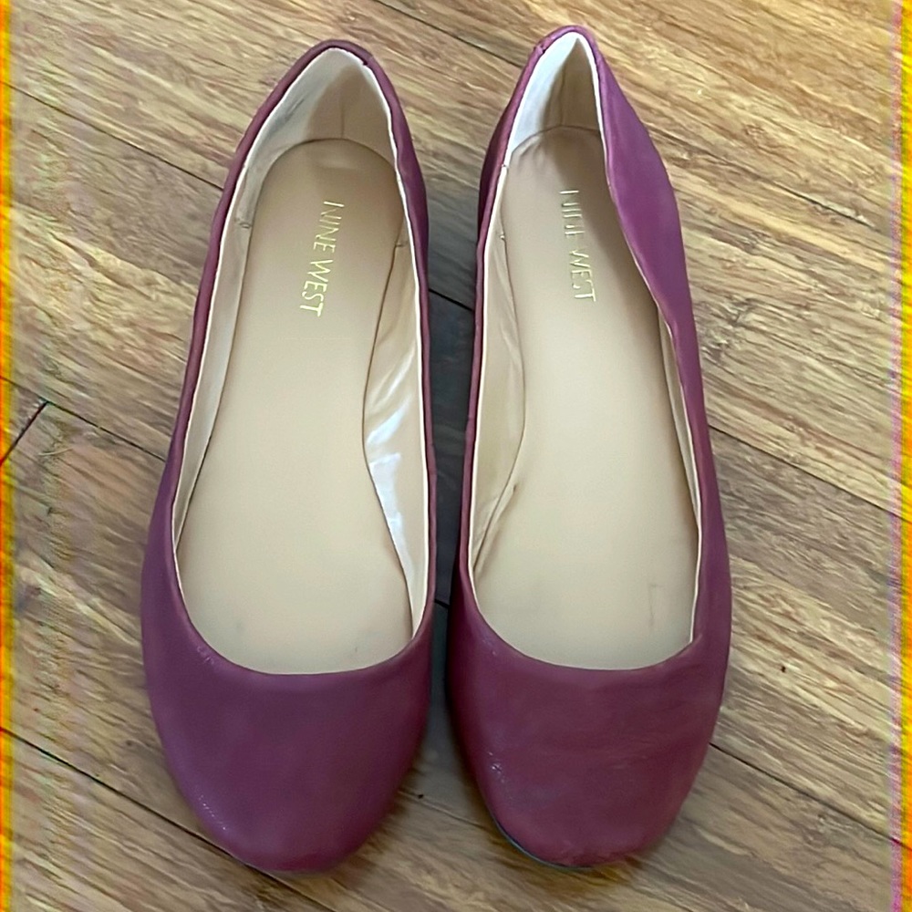 Nine West leather ballet flats